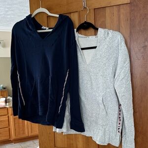 2 Carve Designs Navy and Gray Hoodies